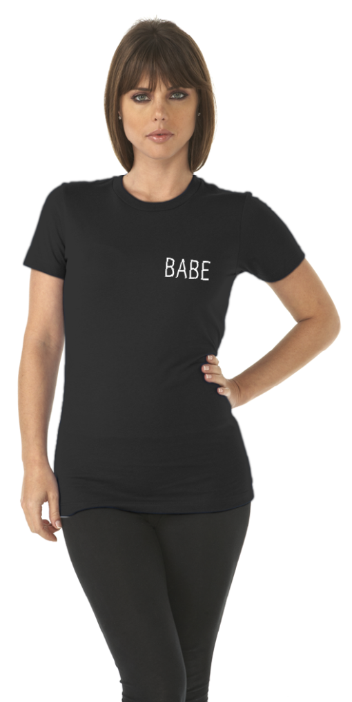 The Babe Girlfriend T-Shirt in Black by Black Kaps®