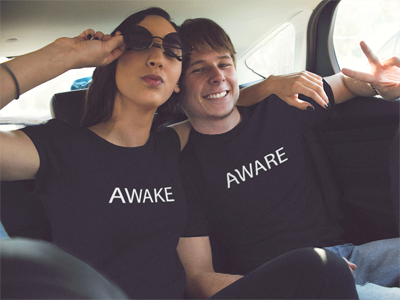 BlackKaps.com-Black-Kaps---Awake-&-Aware-T-Shirt-Models